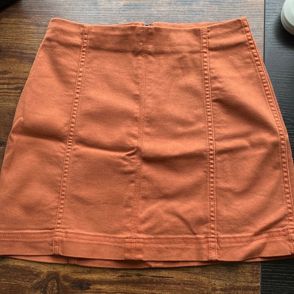 Wild Fable burnt orange S mini skirt